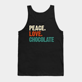 Peace Love Chocolate Mother Father Cacao Tank Top